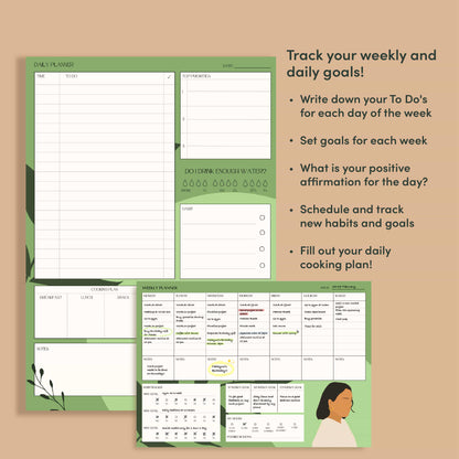 Digital & Printable Tropical Planner and Poster Set